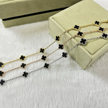 [JEWELICORN]CLOVER 6 MOTIF  ONYXS BRACELET