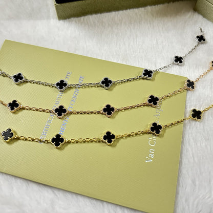 [JEWELICORN]CLOVER 6 MOTIF  ONYXS BRACELET