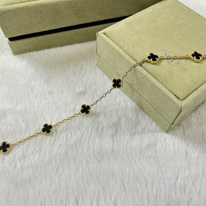 [JEWELICORN]CLOVER 6 MOTIF  ONYXS BRACELET