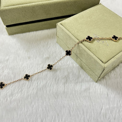 [JEWELICORN]CLOVER 6 MOTIF  ONYXS BRACELET