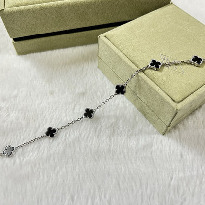 [JEWELICORN]CLOVER 6 MOTIF  ONYXS BRACELET