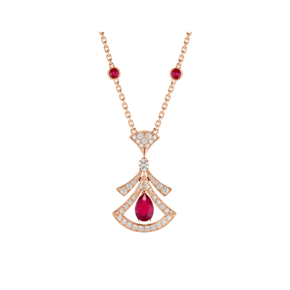 [Jewelicorn]DREAM NECKLACE CARNELIAN DIAMOND PINK GOLD