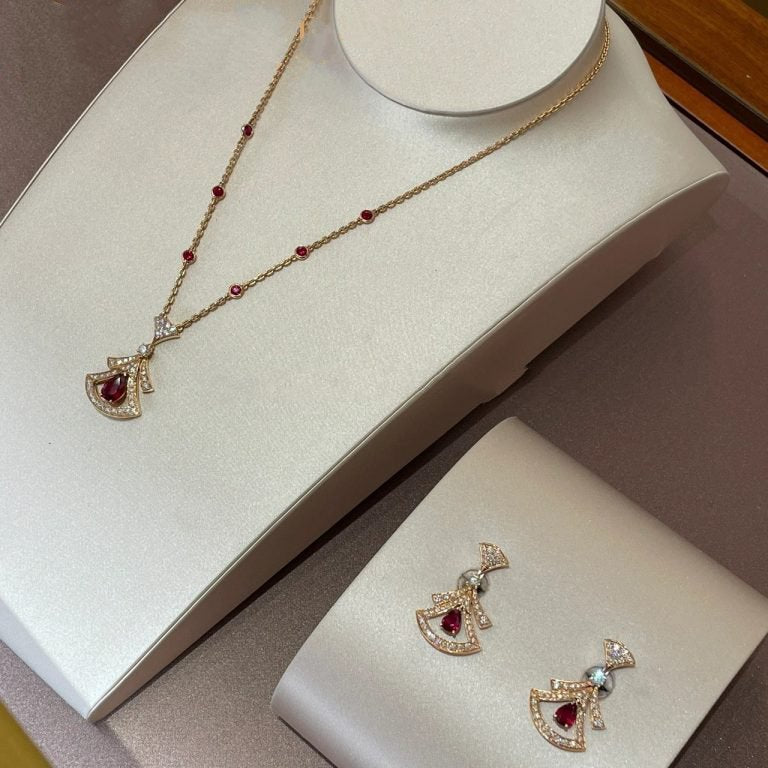 [Jewelicorn]DREAM NECKLACE CARNELIAN DIAMOND PINK GOLD