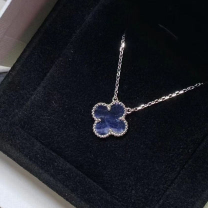 [Jewelicorn]CLOVER 15MM PIETERSITE NECKLACE SILVER
